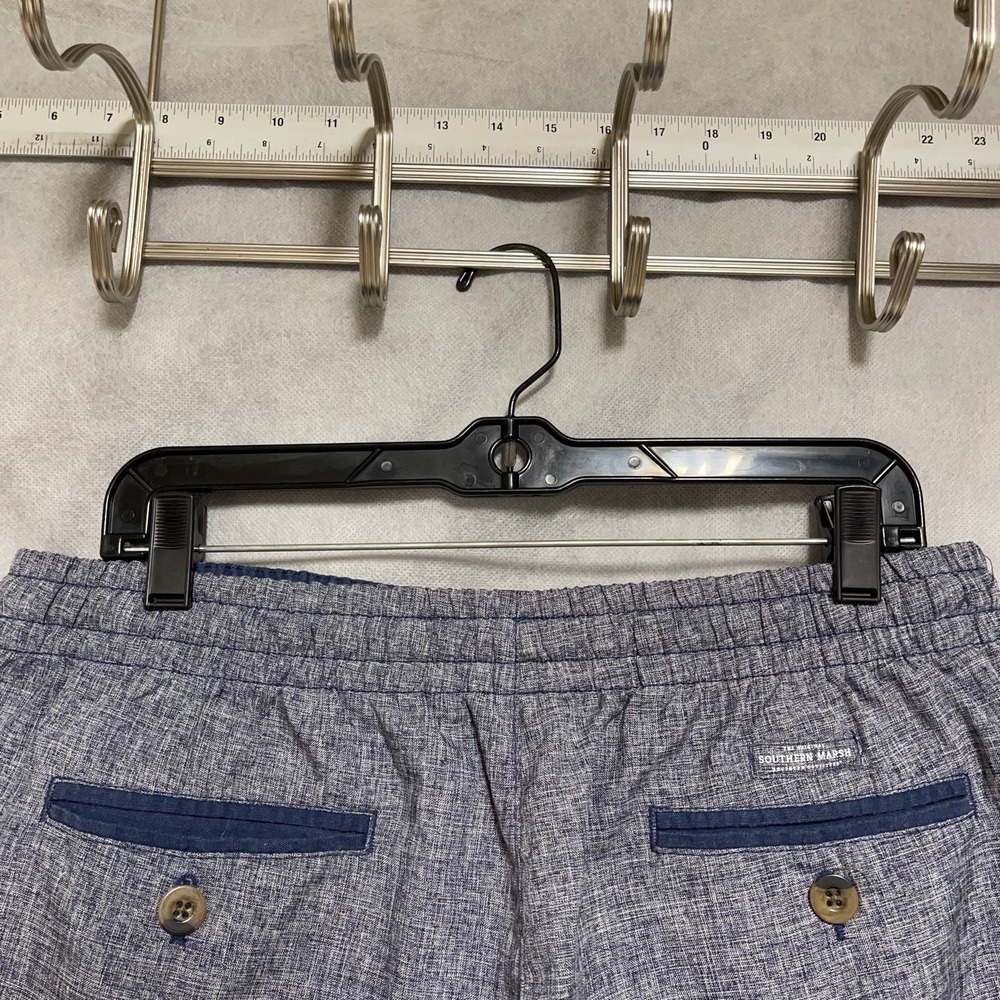 Southern Marsh Shorts Men 34 Blue Performance Chino Hybrid Drawstrings‎ Casual M